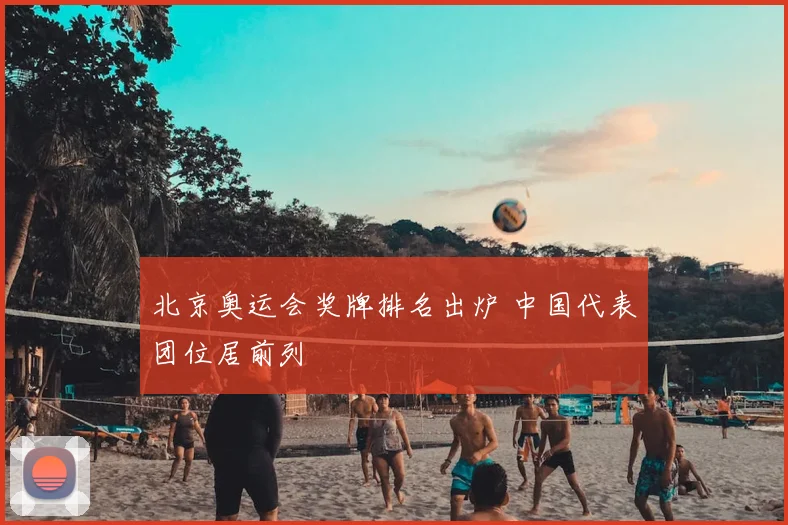 北京奥运会奖牌排名出炉 中国代表团位居前列